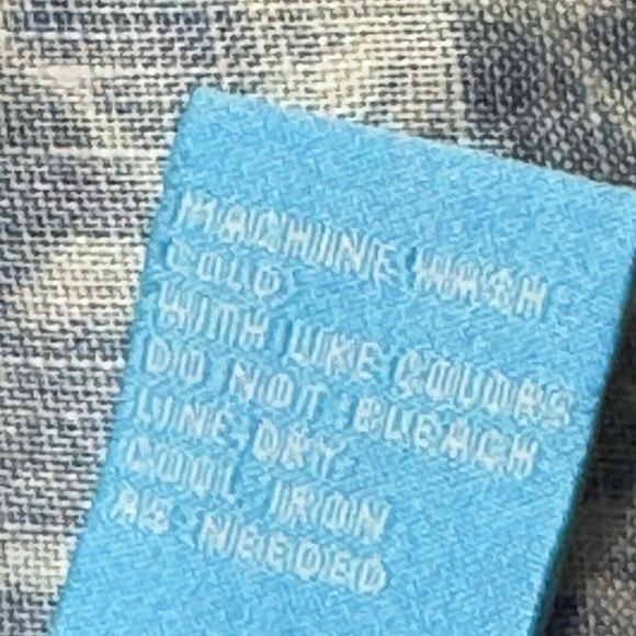 EUC J.Mclaughlin Fallon Long Sleeve Linen SZ L Blue & White - Picture 5 of 10